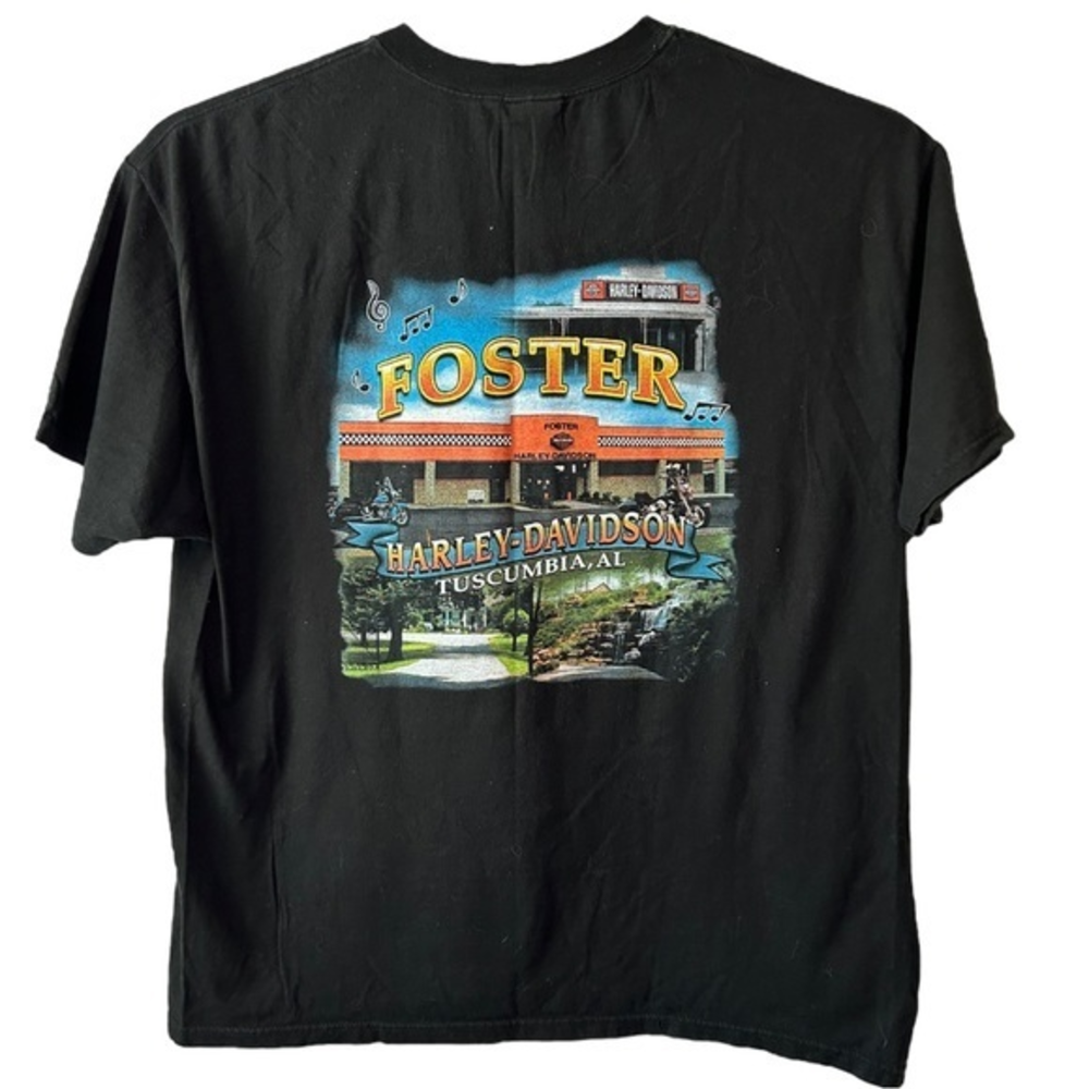 Harley Davidson Men’s Black Short Sleeve Tuscimbia, AL Shirt Sz 2XL